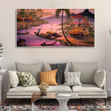Sunset Scenery Canvas Wall Painting
