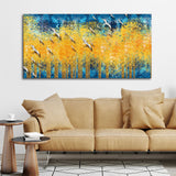 Over Golden Trees Forest Wall Painting