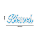"Blessed" Text Neon Light