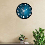 Blue Designer Wall Clock