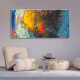 Colorful Strokes Abstract Art Canvas Wall Painting