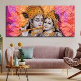  Radha Krishna Big Canvas Wall Painting
