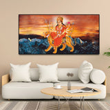 Maa Durga Bhagwati Premium Canvas Wall Painting