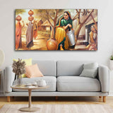  Water Filling Women Wall Painting