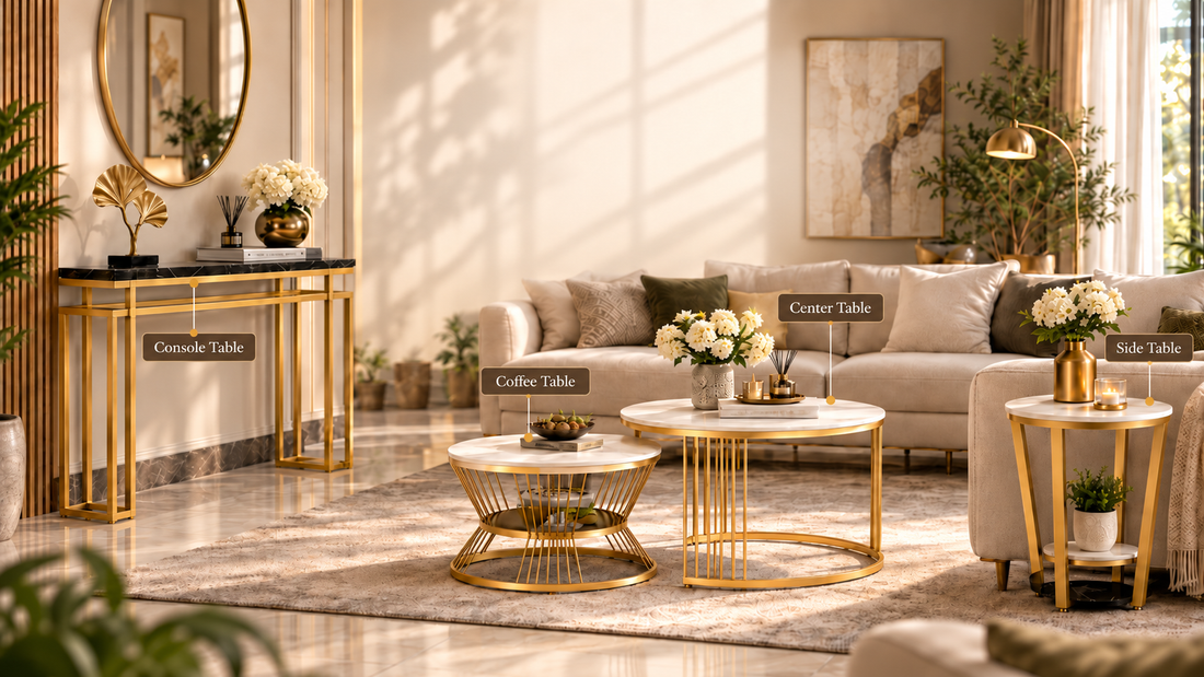 Buy All Types of Tables Online for Your Home at Vibecrafts