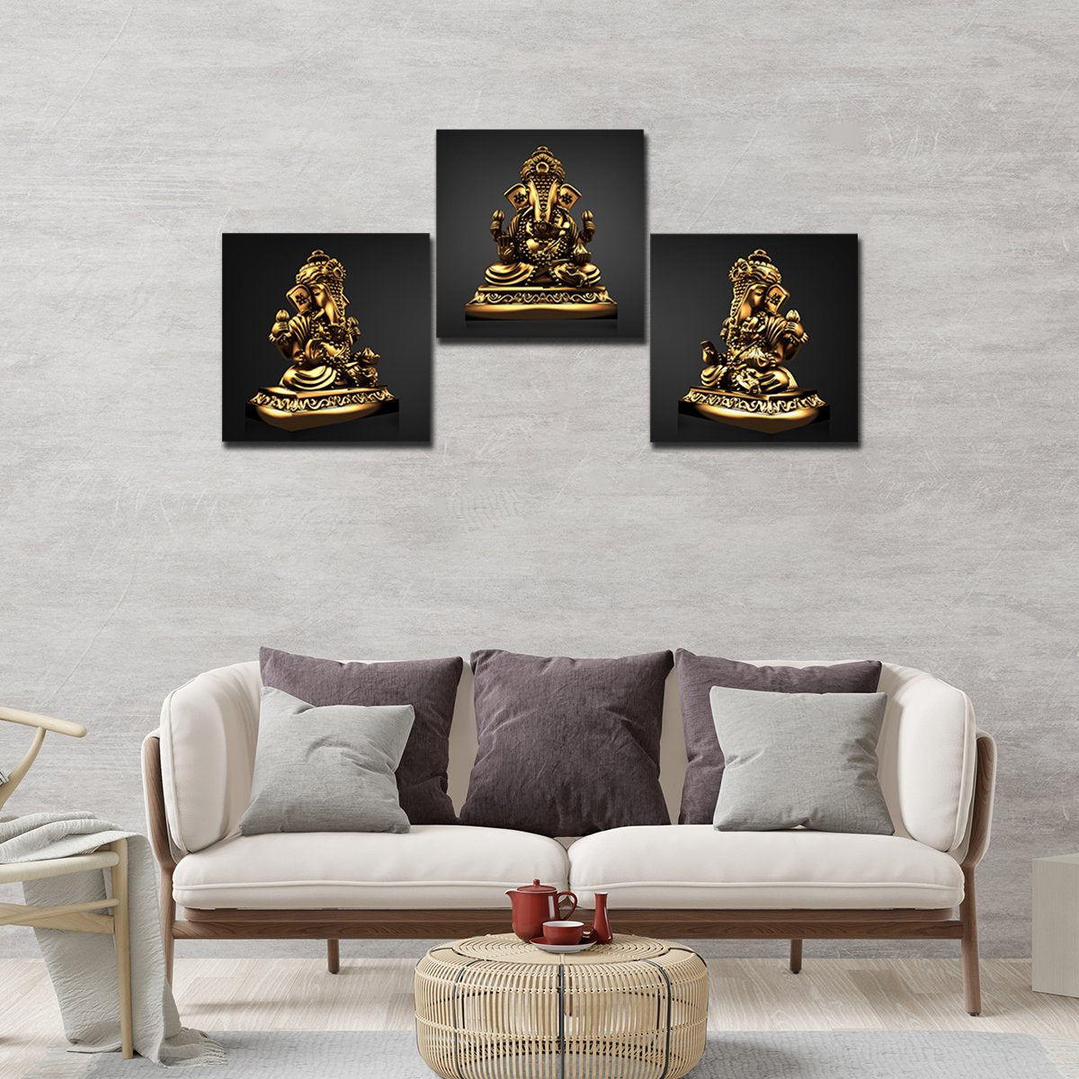 Check out Vibecrafts' Lord Ganpati Canvas Paintings Collection