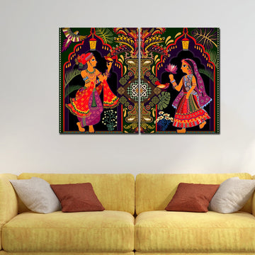 Madhubani Art Premium Wall Painting