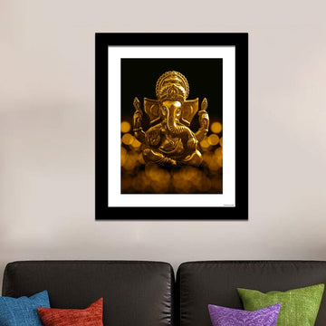 Lord Ganesha Single Wall Frame Painting