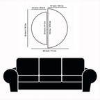 Psychedelic Abstract Art Semi Circle Frames Set Of 2