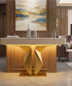 Premium Lobby LED Console Table (SS 302)