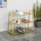 3 Layer Metal Shoe Rack Large Capacity Shoe Cabinet