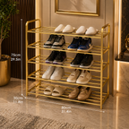 5 Layer Metal Shoe Rack Large Capacity Shoe Cabinet