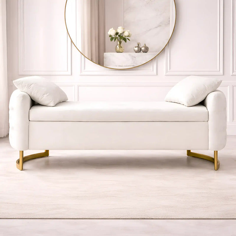 modern-white-upholstered-storage-bench-with-gold-legs
