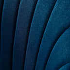 Refined Navy Blue Tufted Velvet Premium Armchair with Golden Legs