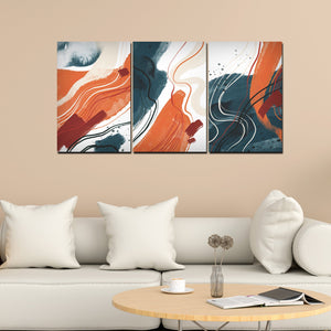 Abstract Art Texture 3 Pieces Wall Painting