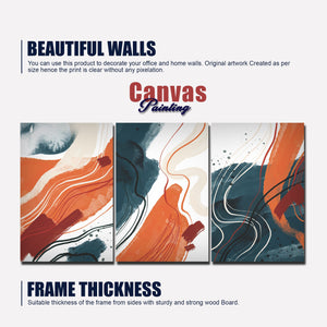 Abstract Art Texture 3 Pieces Wall Painting