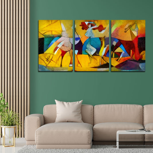 Abstract Modern Art Premium Bedroom Wall Painting