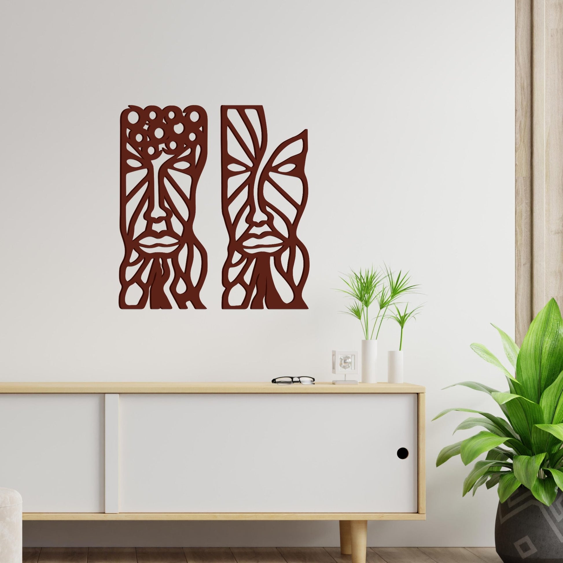 African Tribal Art Quality Wooden Wall Hanging