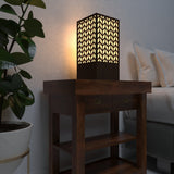 Arrow Pattern Table Lamp Shadow Night Light For Home Decor | Living Room