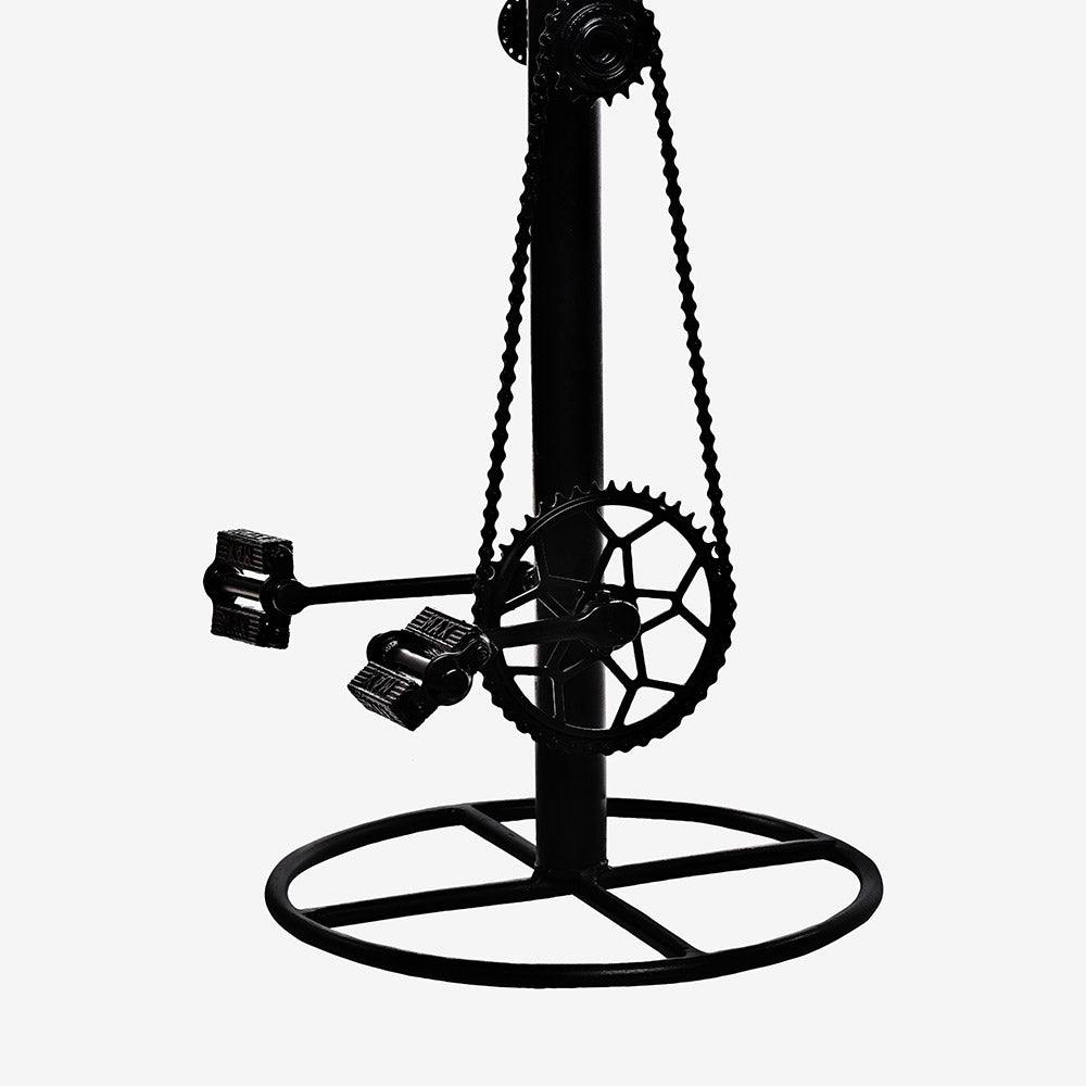 Bicycle Pedal Lounge Bar Chair with Leather Seat and Back