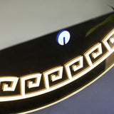 Beautiful Greek Key Motif LED Bathroom Mirror