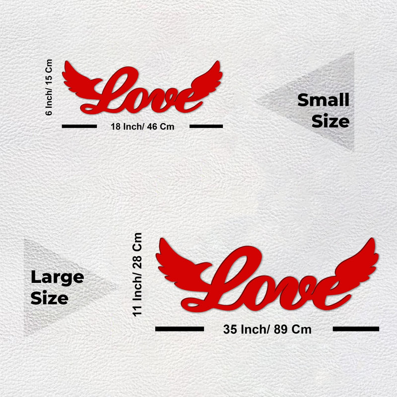Beautiful Love Text Premium Quality Wooden Wall Hanging