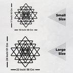 Beautiful Sri Yantra Black Color Design Wooden Wall Hanging