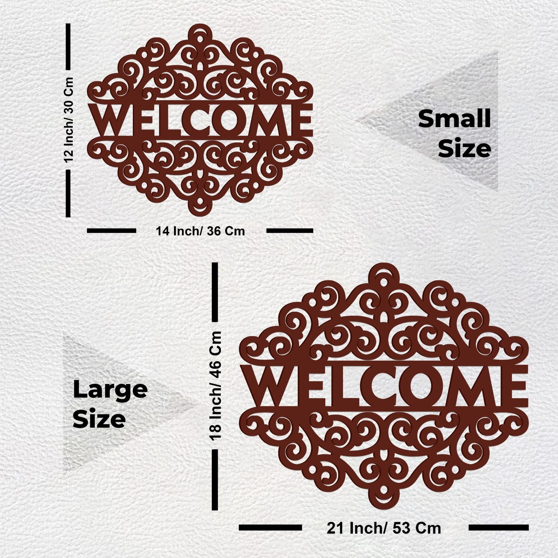 Beautiful Welcome Text Design Premium Quality Wooden Wall Hanging