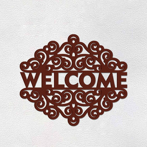 Beautiful Welcome Text Design Premium Quality Wooden Wall Hanging