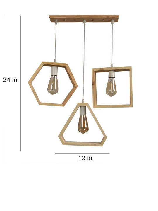 Geometrical Shape Design Hanging Light Modern Look Ceiling Lamp For Home Decoration, Living Room