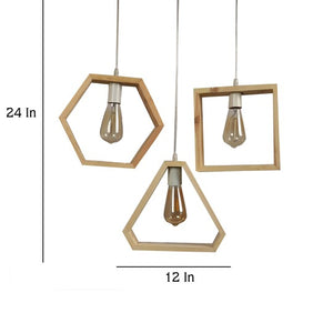 Geometrical Shape Design Hanging Light Modern Look Ceiling Lamp For Home Decoration, Living Room