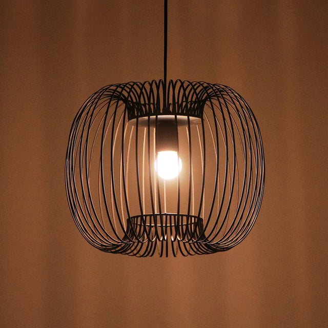 Modern Black Wire Ceiling Lamp for Living Room