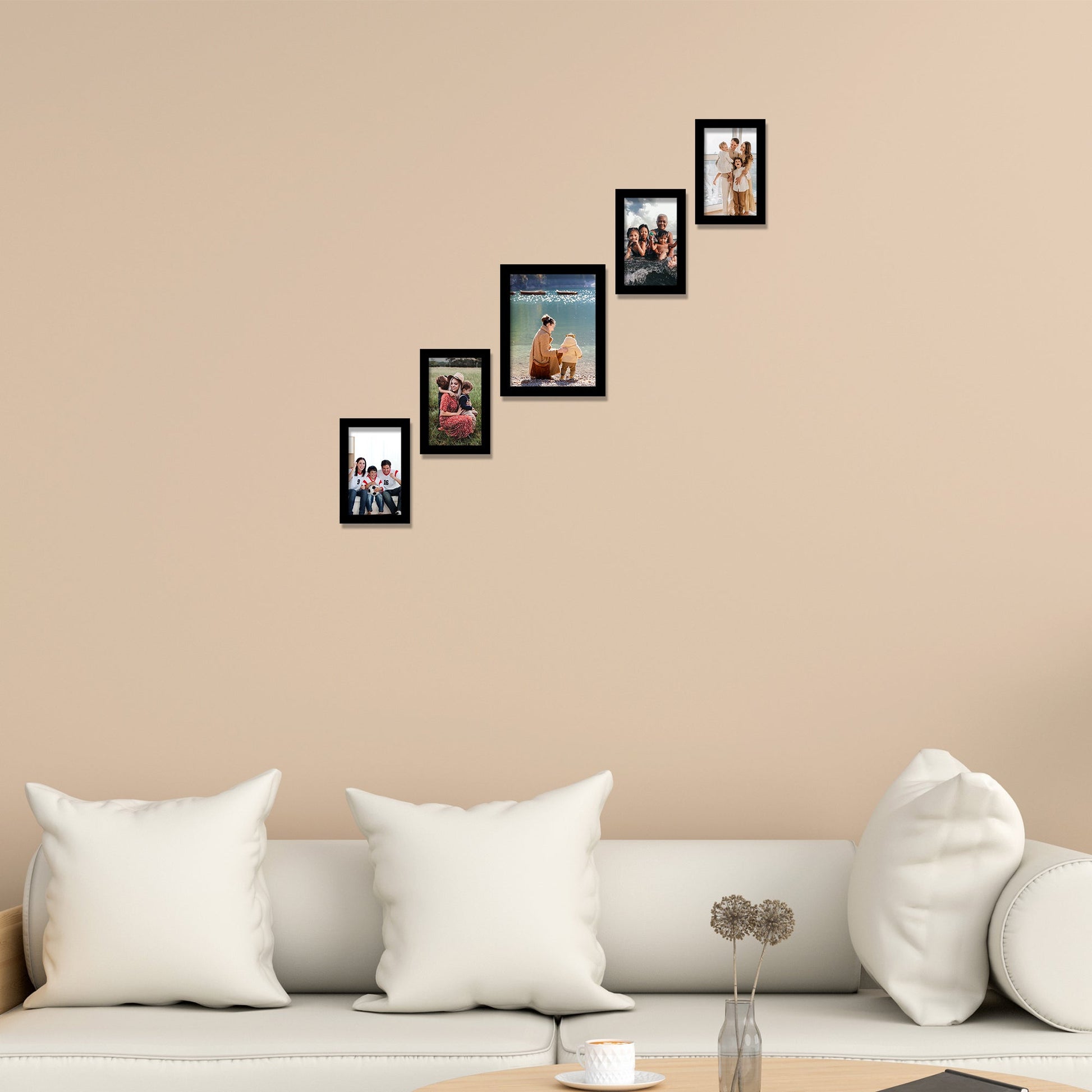 Collage Photo Frame Wall Hanging Set of Five