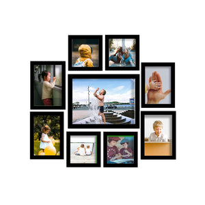 Collage Photo Frame Wall Hanging Set of Nine