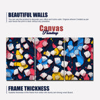Colorful Abstract Flower Pattern Wall Painting of 3 Pieces