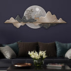 Elegant Deer Moonlight Landscape Premium Crystal Glass Backlit LED Painting