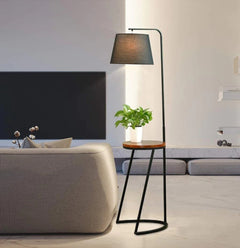 Modern House Standing Lamp With Metal Table