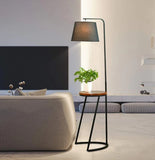 Modern House Standing Lamp With Wooden Table