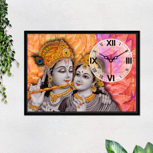 Wall Painting with Clock