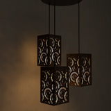 Flower Design Wooden Modern Lamp Hanging Ceiling Light For Home Decoration, Living Room