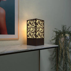 Flower Design Wooden Night Lamp Modern Table Light For Home Decor | Living Room