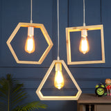 Geometrical Shape Design Hanging Light Modern Look Ceiling Lamp For Home Decoration, Living Room