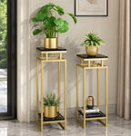gold-marble-plant-stand-set-of-2