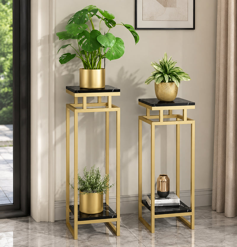 gold-marble-plant-stand-set-of-2