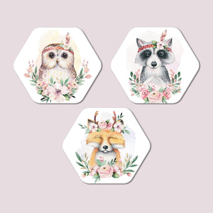  Premium Hexagon Painting Set of 3