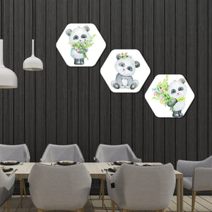 Premium 3 Pieces Hexagon Painting 