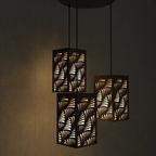 Hanging Ceiling Light Wooden Modern Lamp For Home Decoration, Living Room