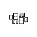 High Quality Photo Frame Wall Hanging Set of Eight