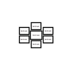 High Quality Photo Frame Wall Hanging Set of Seven