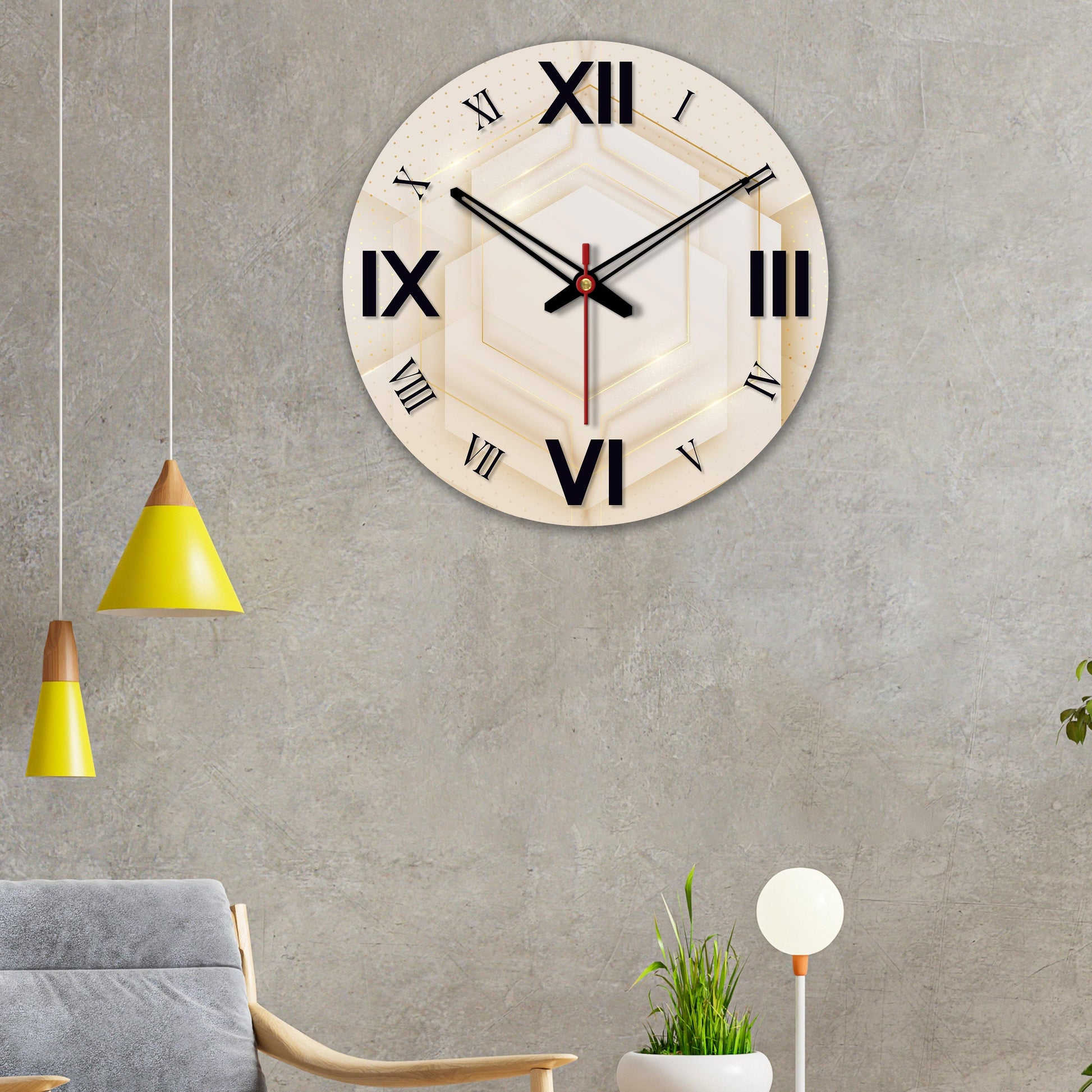 Handmade wooden wall clock